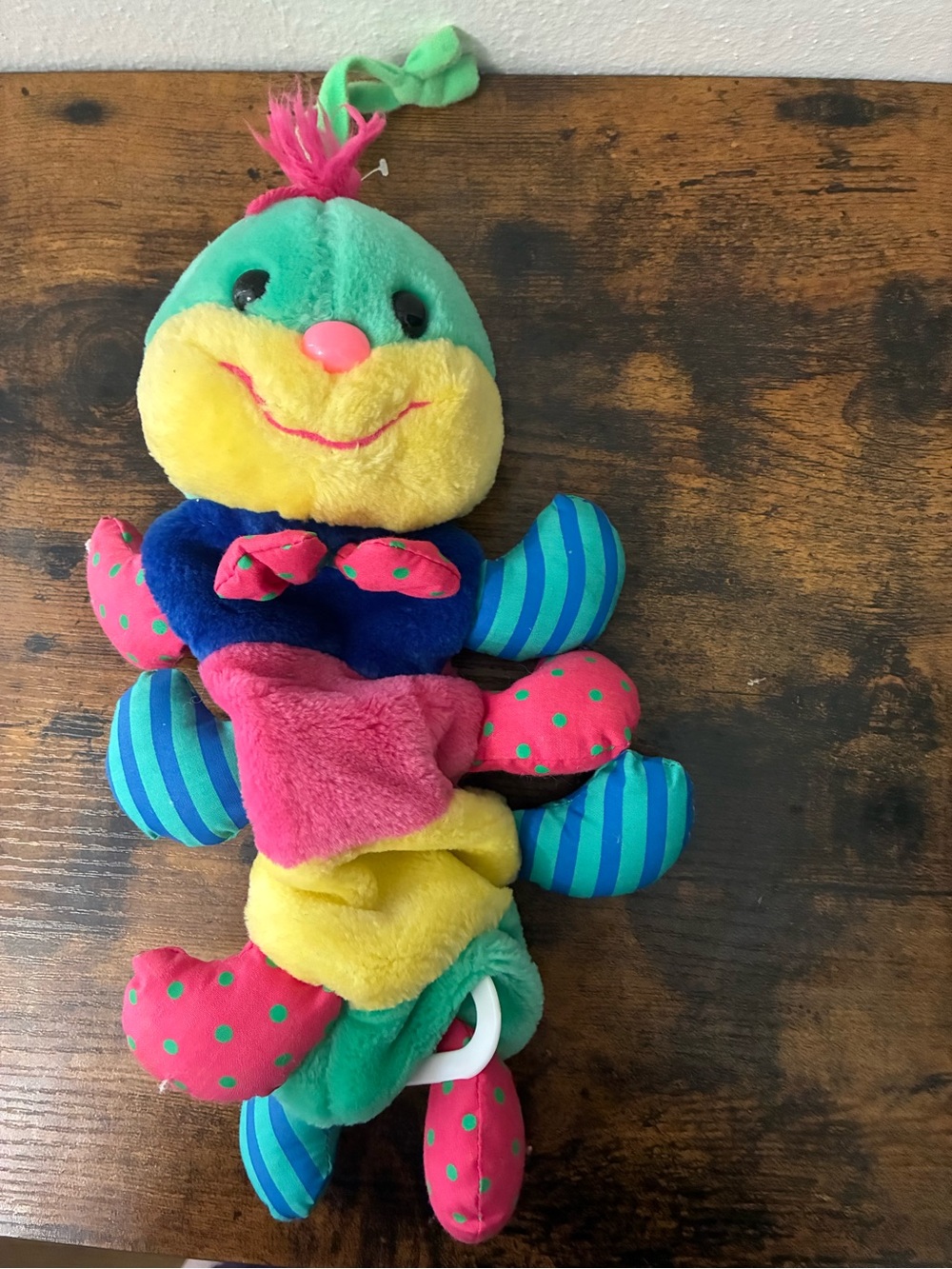Vintage Kids ll Caterpillar Musical Pull Toy Plays Beautiful Dreamer Lullaby